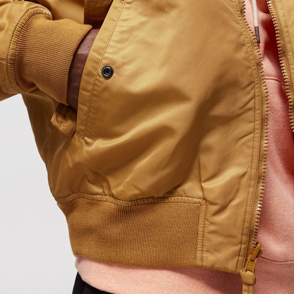 NWT - Jordan Flight Reversible Bomber Jacket - Men’s S - Wheat/Orange - Nvr worn - Picture 6 of 12
